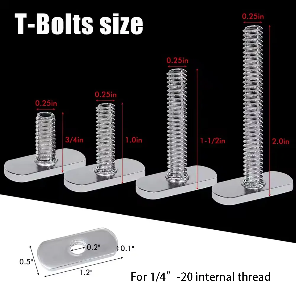 Aventik Tuercas perilla T para tornillos de riel kayak - imagen 3