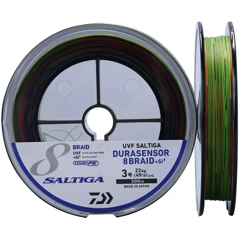 DAIWA-sedal de pesca PE SALTIGA X8 hebras trenzadas, 200M/300M, multifilamento, fuerte, para barco, hecho en Japón - imagen 2