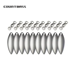 Countbass Spinnerbait hoja de sauce y paleta Colorado para bass