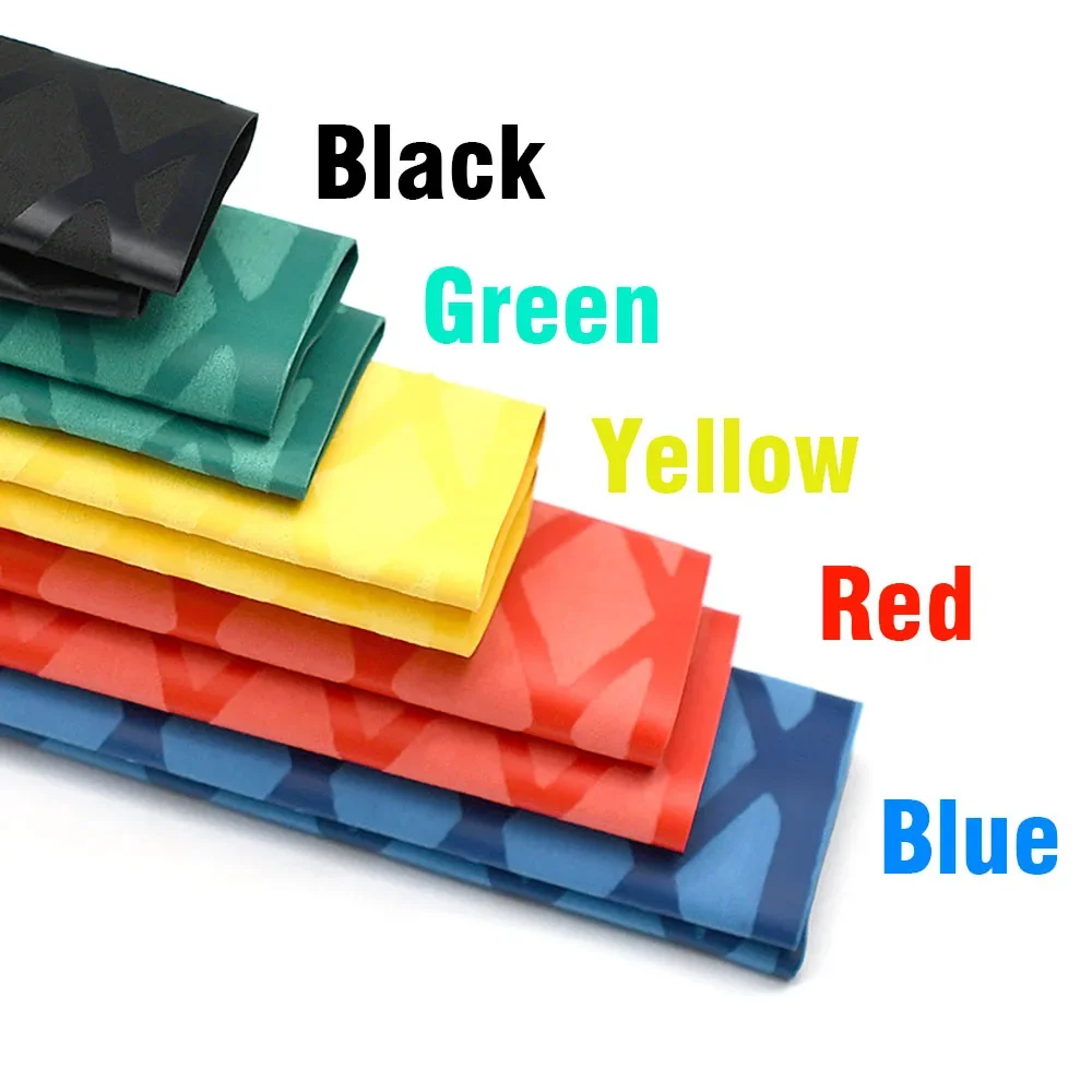 Tubo de envoltura termorretráctil antideslizante de ф39,37 pulgadas (ф35mm) para caña de pescar DIY 5 colores aislamiento impermeable mango de raqueta agarre - imagen 3