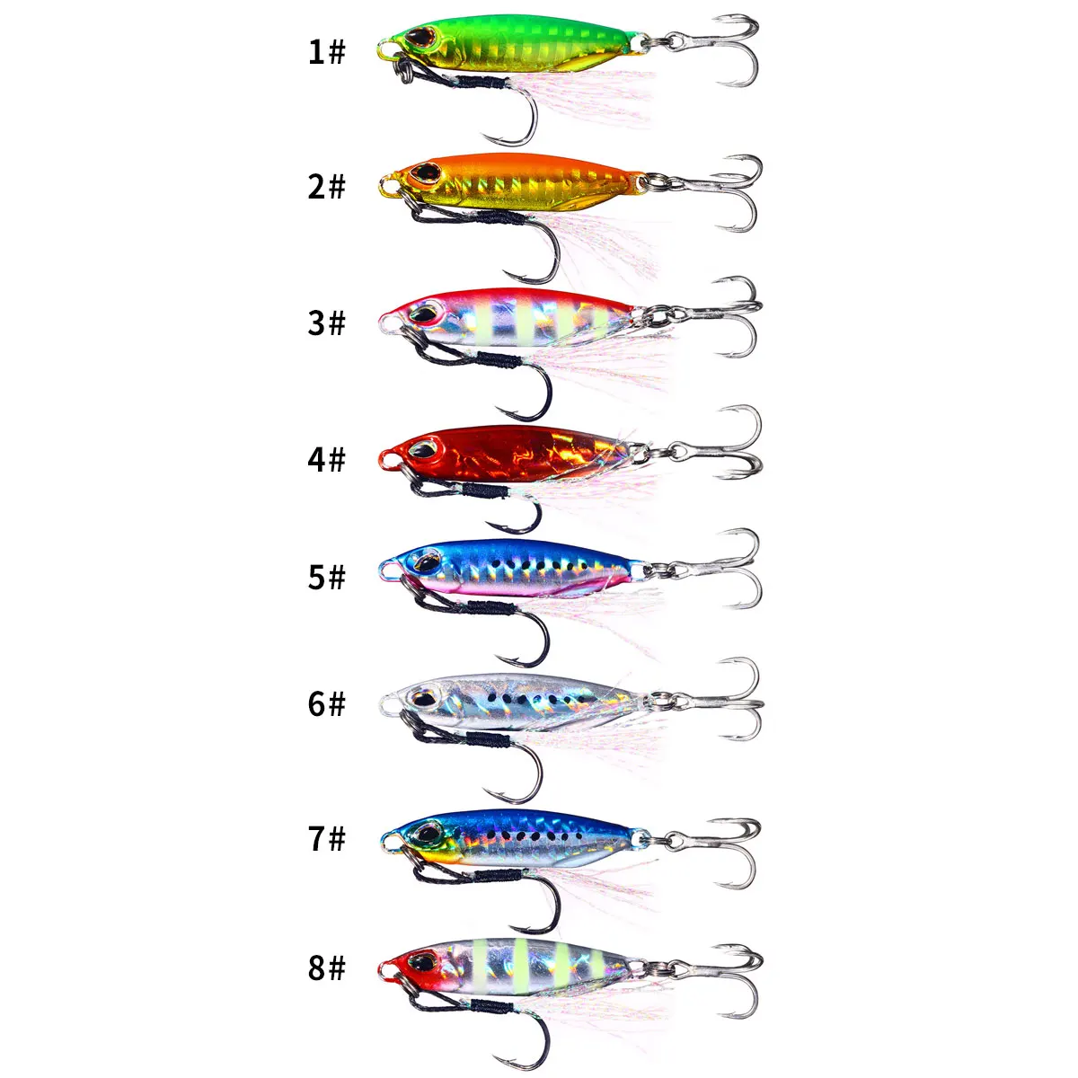 HENGJIA plantilla de Metal señuelo de pesca de mar giratorio 16g 32g plantilla lenta lanzamiento de orilla señuelo de Jigging trucha atún pescado aparejos de cebo Artificial - imagen 3