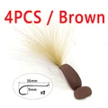4PCS Brown
