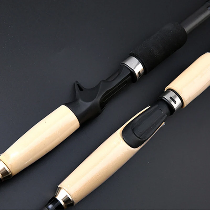 Caña de pescar telescópica de fibra de carbono, caña de pescar giratoria de fundición, peso de cebo, 15-35g, ultracorta, portátil, de viaje - imagen 5