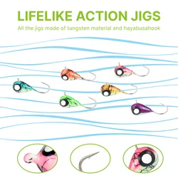 Hayabusa Elite TG Jigs Hielo UV - Material DIY para Perca