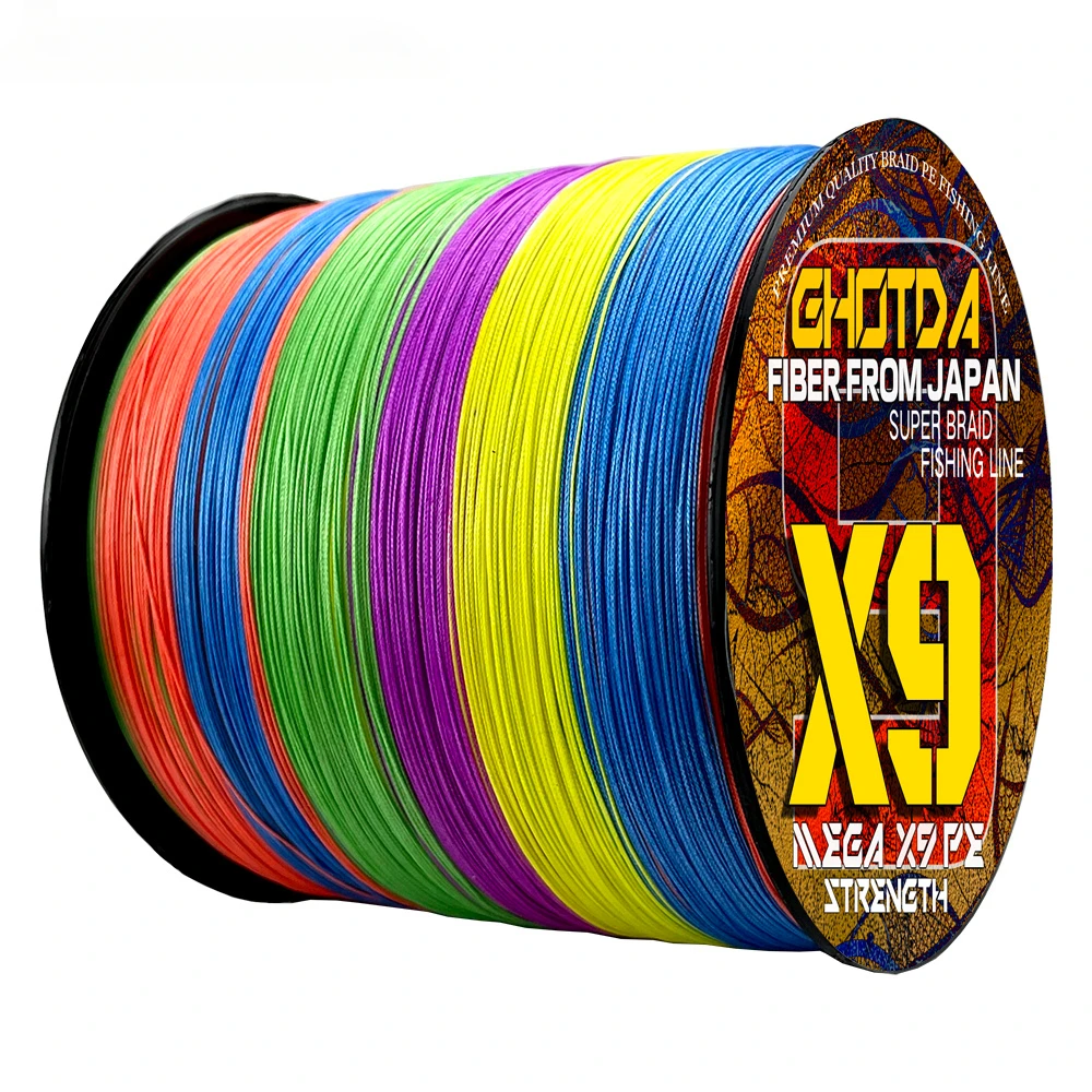 Sedal trenzado de 9 hebras, accesorio de pesca de 1000M, 12 hebras, antimordedura, fuerte tracción, 20LB-120LB, 0,14 MM-0,55 MM - imagen 5