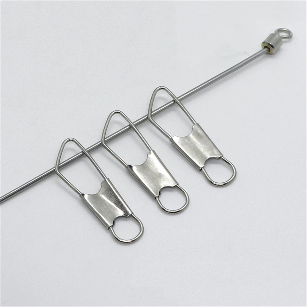 1000 unids/lote 1 # /2 # /3 # /4 #   Blanco negro Acero inoxidable tipo A conector de clavija rodamiento giratorio aparejos de Pesca accesorios Pesca - imagen 5