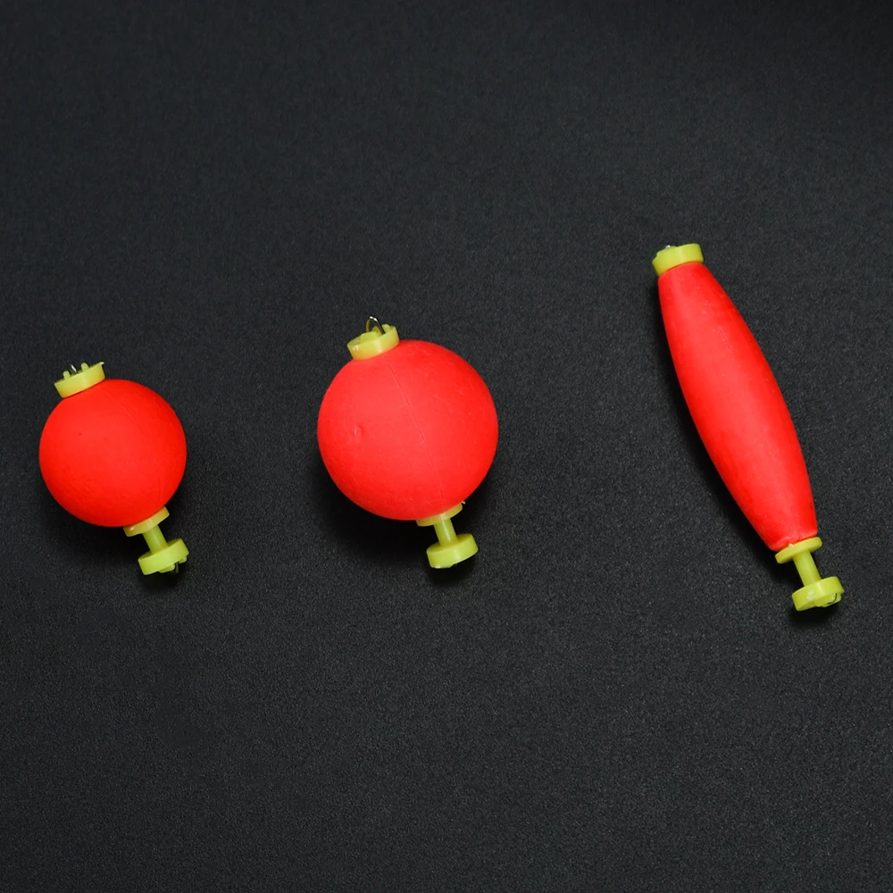 Bobbers ponderados para pesca, flotador de espuma para cigarros, boya EVA, indicadores de huelga de forma ovalada, flotador de pesca a presión, lubina, trucha, tipo de pez, 6 uds. - imagen 2