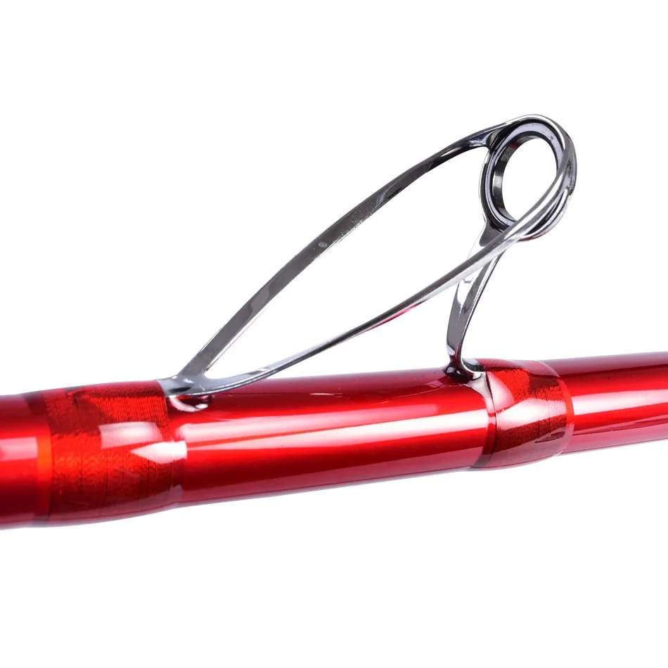 Barra de fundición de Surf, cuerpo delgado, fibra de carbono, 3 secciones, CR KW, anillo de guía, elección Webo DPS, asiento de carrete, 4,20 M, CW, 100-200g, 2 unids/lote por paquete - imagen 4