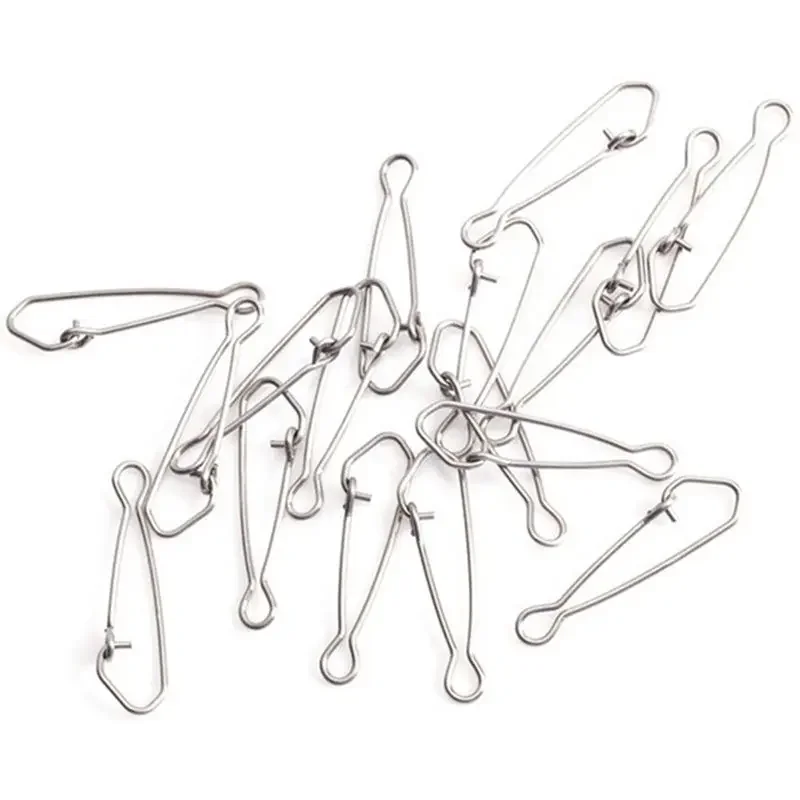 20 unids/lote gancho Snap barril de Pesca de acero inoxidable giratorio broches de seguridad gancho señuelo accesorios conector Snap Pesca - imagen 3