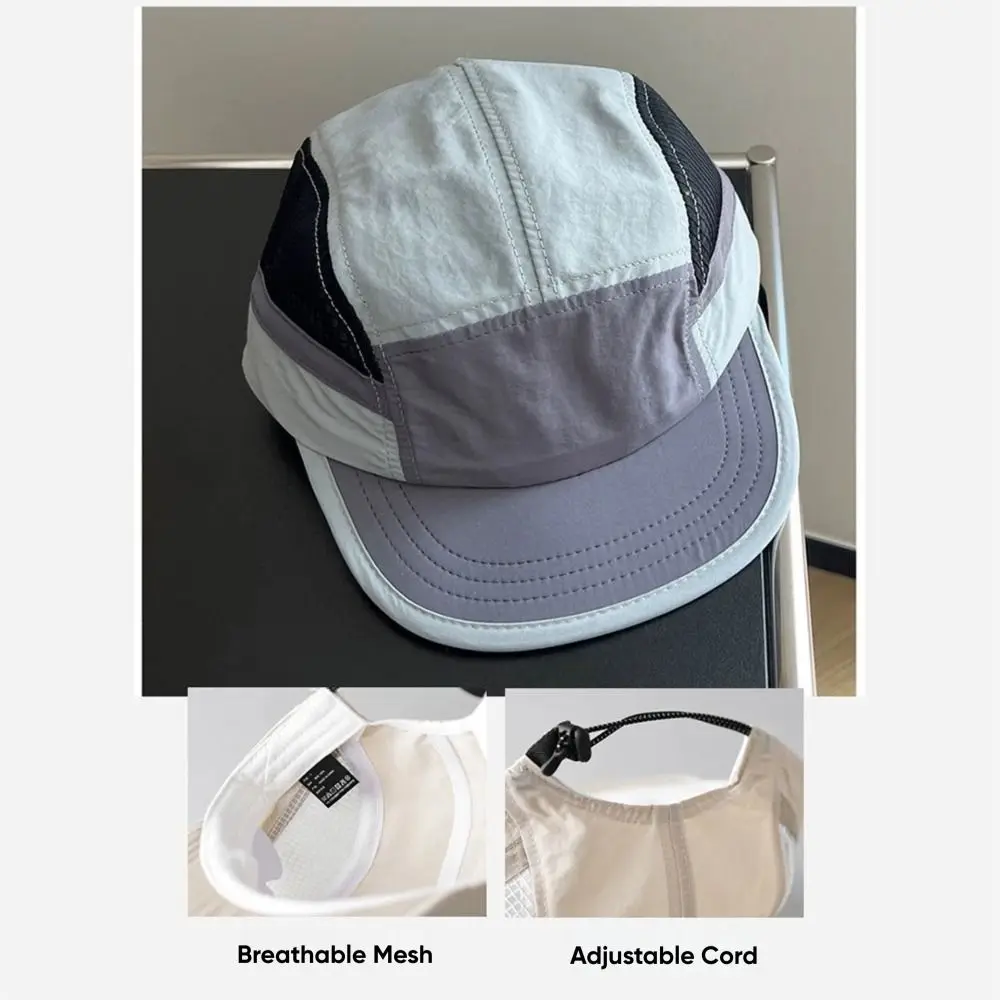 Nueva gorra de béisbol con protección UV, Color a juego, sombrero para el sol de cinco paneles, gorra deportiva transpirable de secado rápido para mujeres y hombres - imagen 2