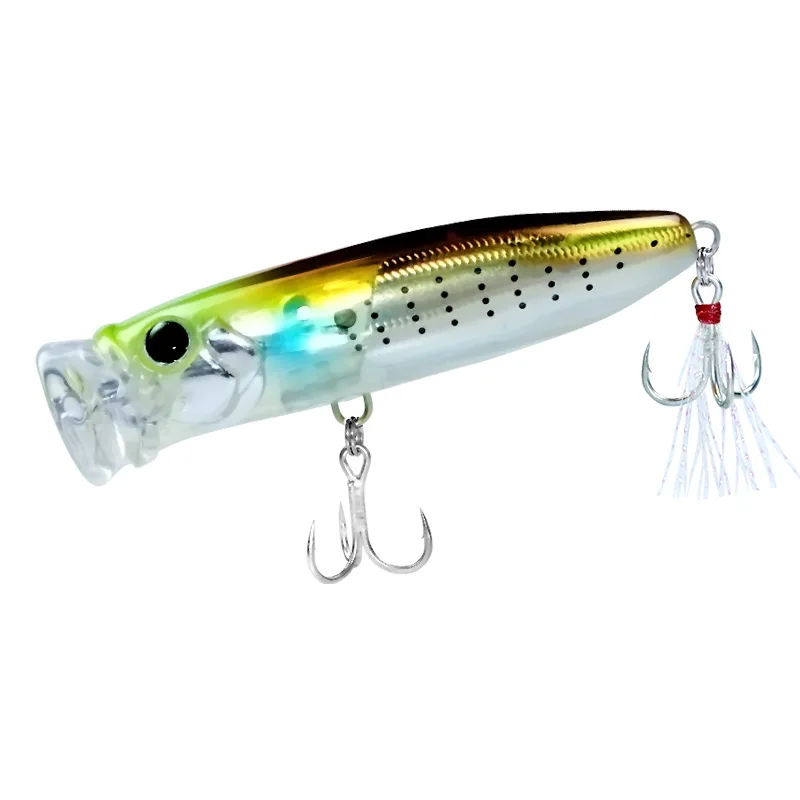 MUKUN 1 Uds 7cm 9,5g 9CM 18G Popper señuelo de Pesca cebo Artificial duro Topwater Señuelos de Pesca de carpa Wobbler Crankbait Pesca - imagen 5