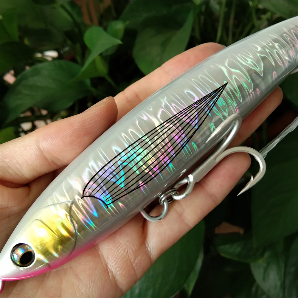 Tsurinoya-Señuelos de Pesca de lápiz flotante, cebos duros Topwater, superficie Stickbait, buena acción, Wobblers, 2 piezas, 16cm, 60g - imagen 4