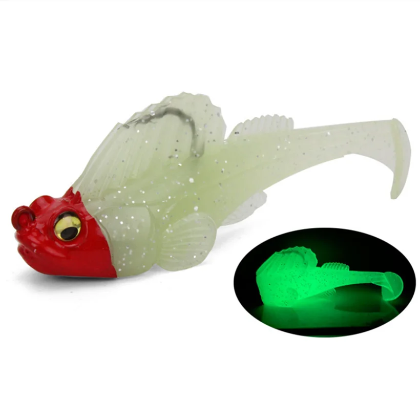 Señuelo de pesca Wobbler de silicona de 10g y 6cm, señuelo suave que se hunde, anzuelo, Swimbaits, sábalo de lubina para aparejos de perca - imagen 3