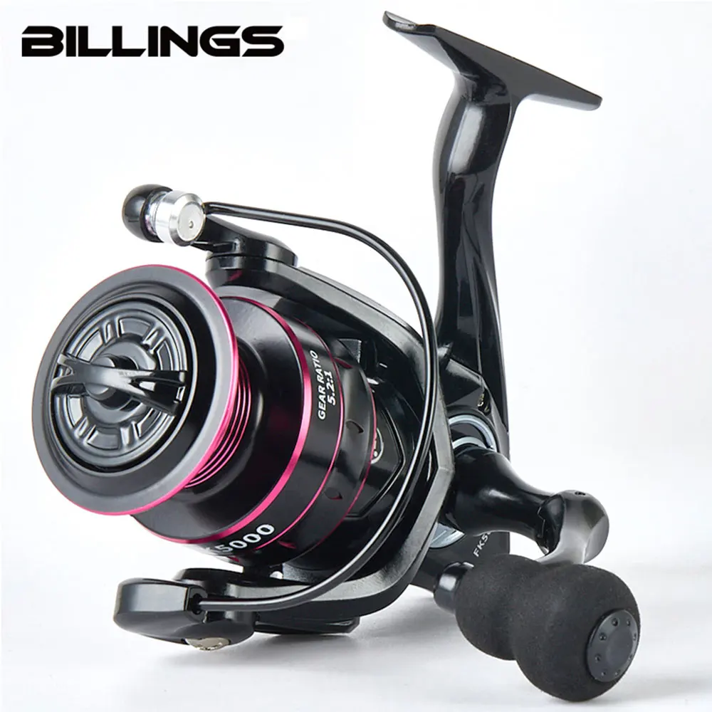 Carrete Spinning Billings Metal – Arrastre fuerte relación 5.2:1