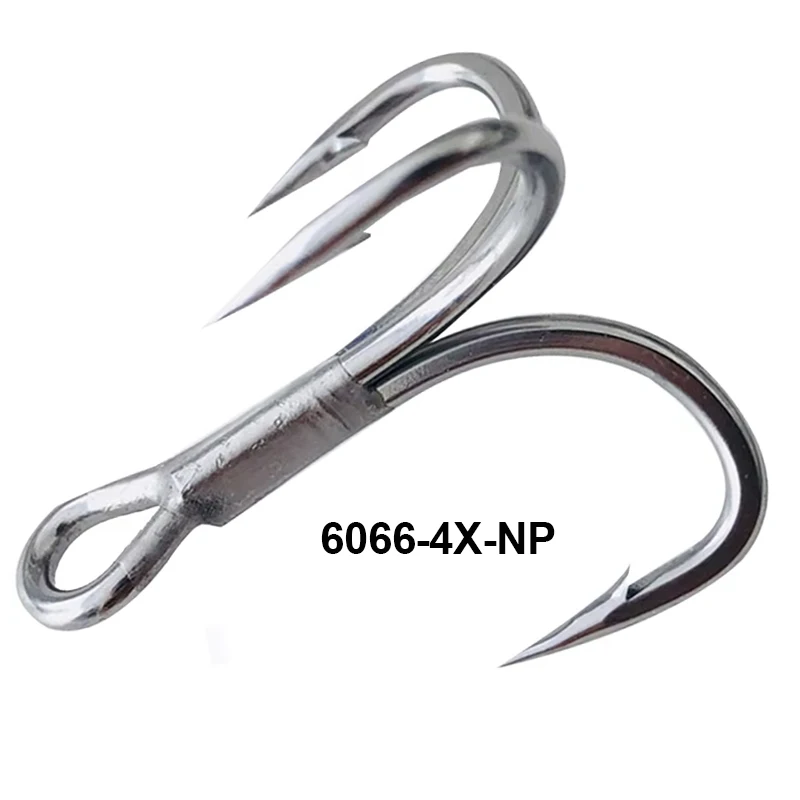 TAKEDO 6066-4X-NP Anzuelo triple UltraAntirust Anzuelos de pesca triples 1/0 - 8 #   Anzuelo para pesca en agua dulce y salada - imagen 5