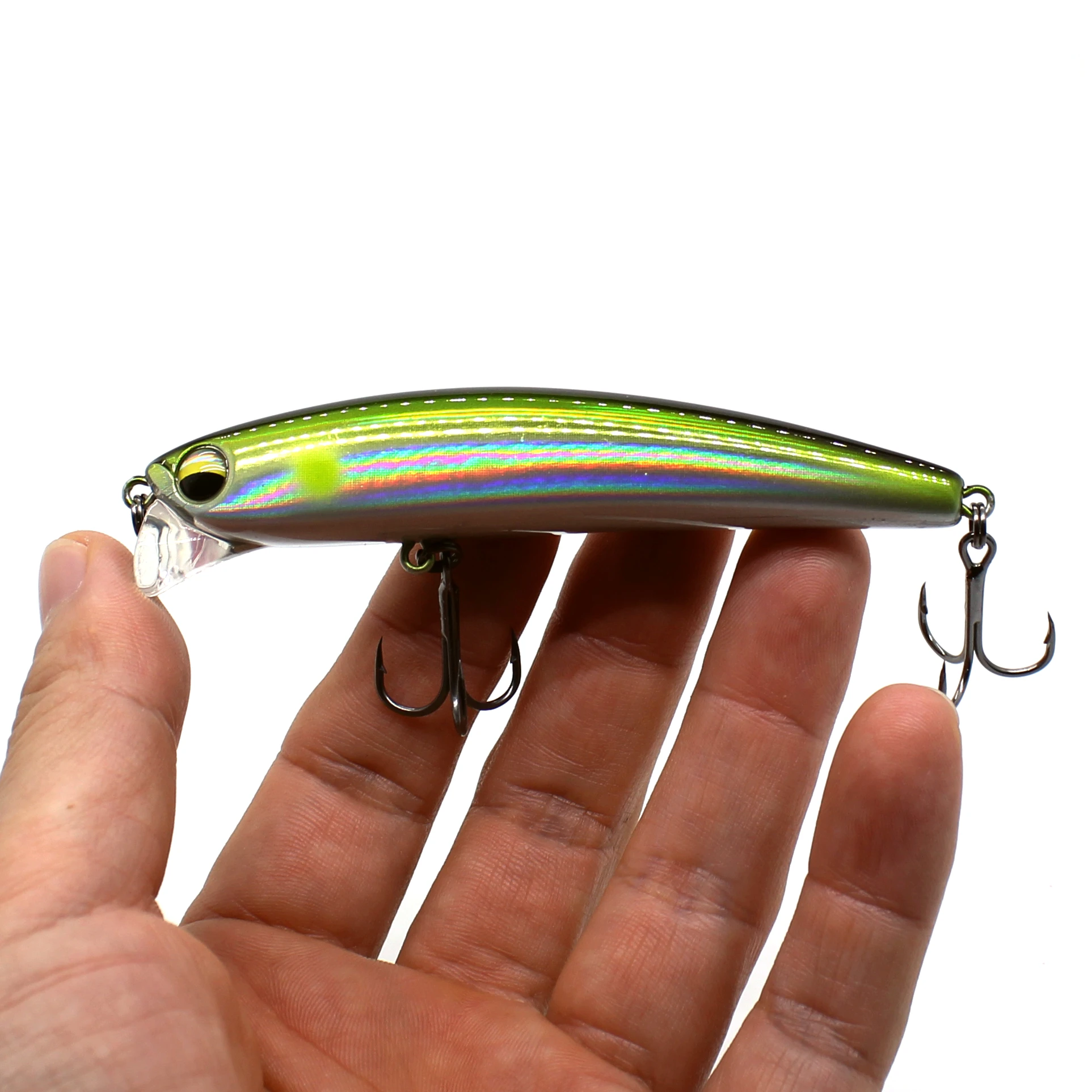 AOCLU-Cebo duro Topwater Hybrid, 90mm, 12,2g, Wobbler, sonajero, buzo poco profundo, Minnow, pesca de lubina dulce - imagen 5