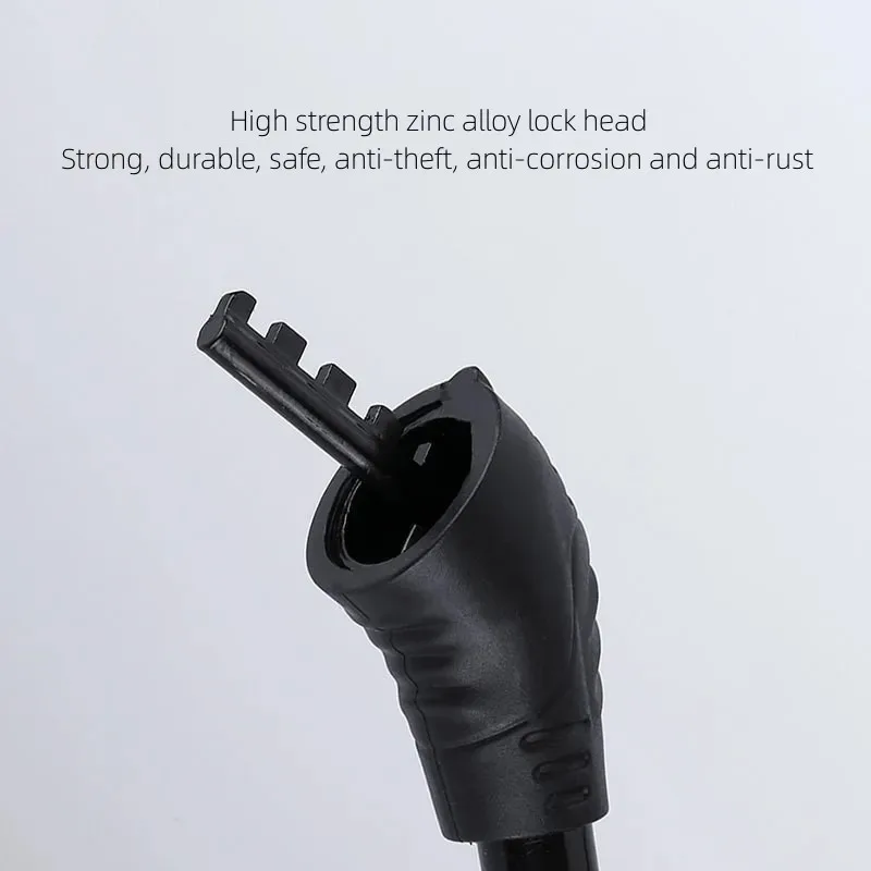 Candado de combinación de bicicleta para seguridad de bicicleta de montaña Candado antirrobo para bicicleta con código de 4 dígitos - imagen 5