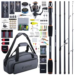 Goture XCEED Kit Caña Pesca Portátil 30T Carrete 5.2:1 Accesorios