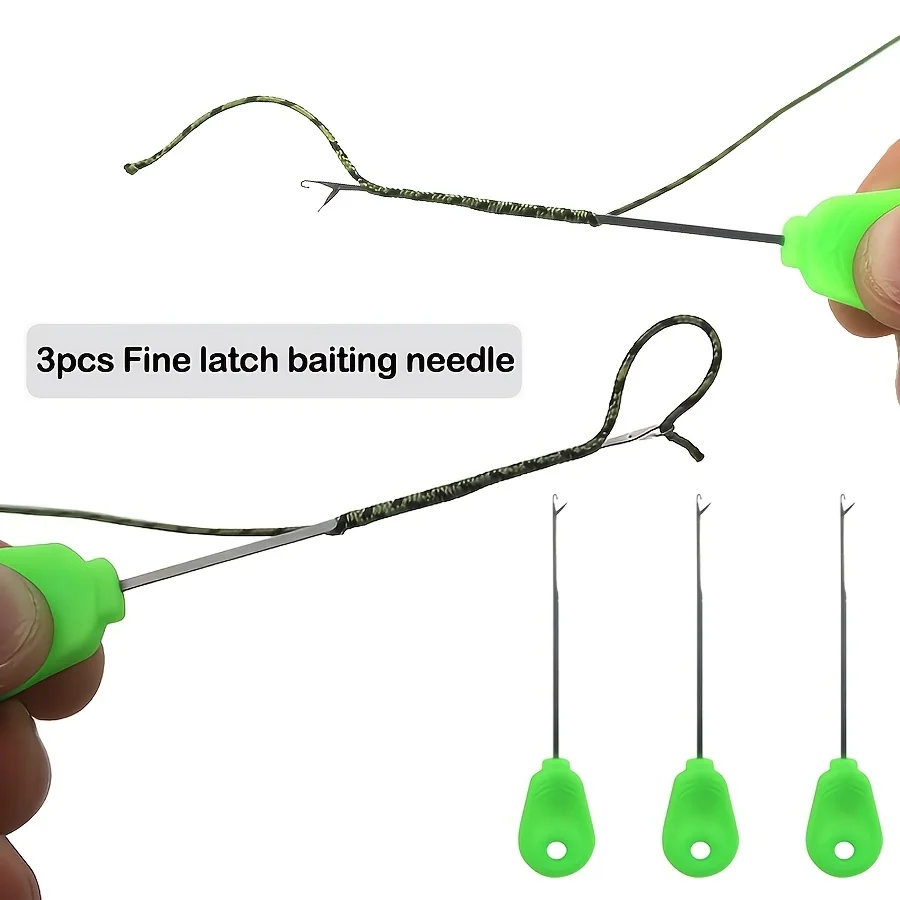 Agujas para Cebo de Carpa con Mango Ergonómico y Acero Inoxidable - imagen 2