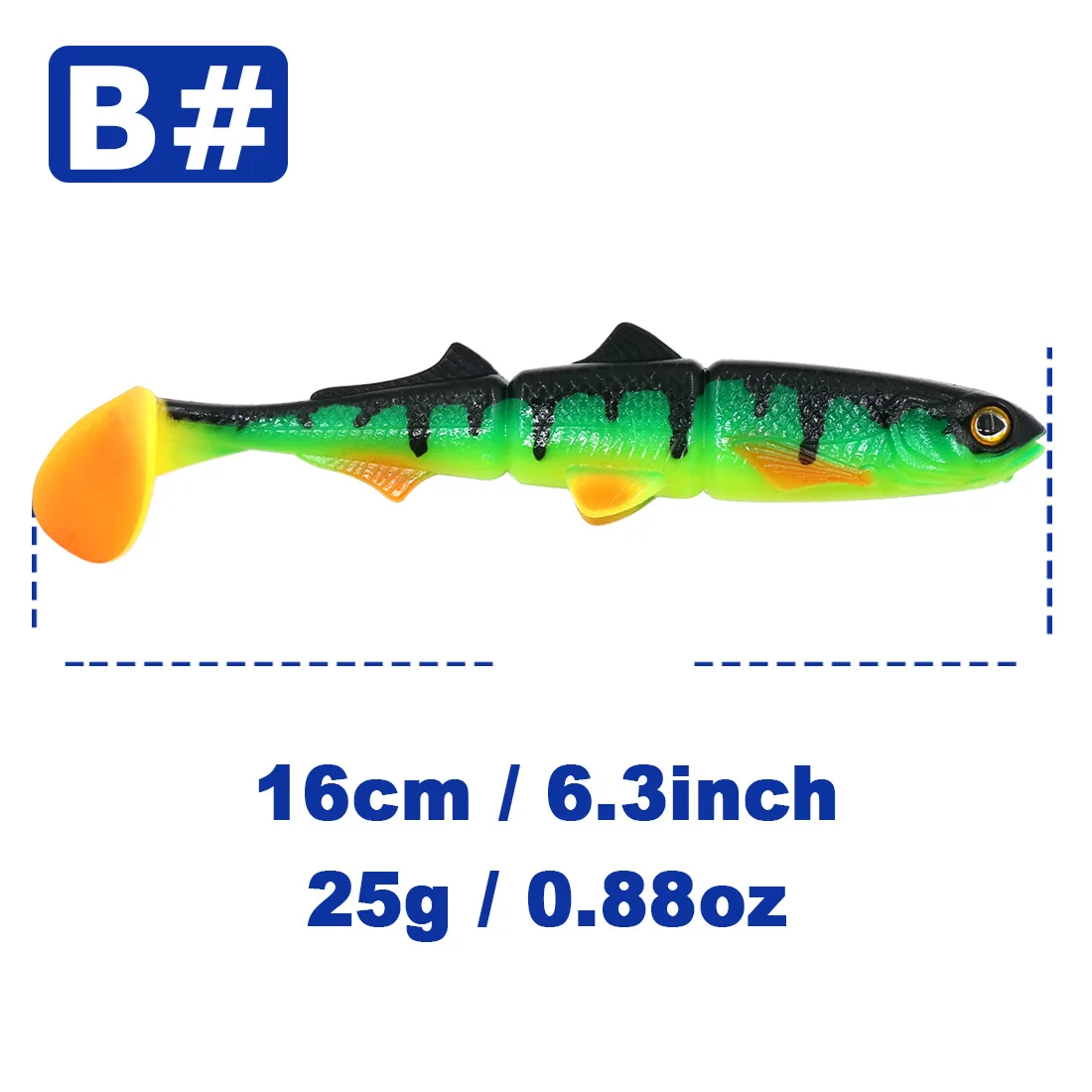 Swimbait 3D cola en T – Cebo para lucio y lucioperca - imagen 4