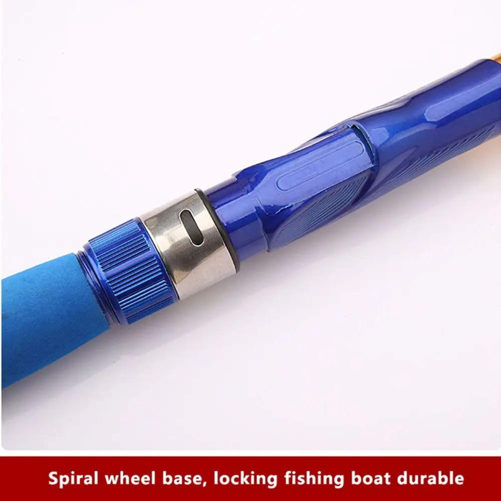 Caña de pescar telescópica de tiro lejano, caña de mar pequeña ultraligera de alta sensibilidad, caña giratoria de fibra de vidrio de 1,0-2,4 m, pesca en el lago - imagen 4