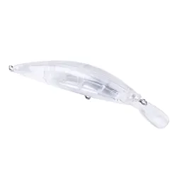Señuelo Minnow Jerkbait Wobbler sin pintar para pintura personalizada