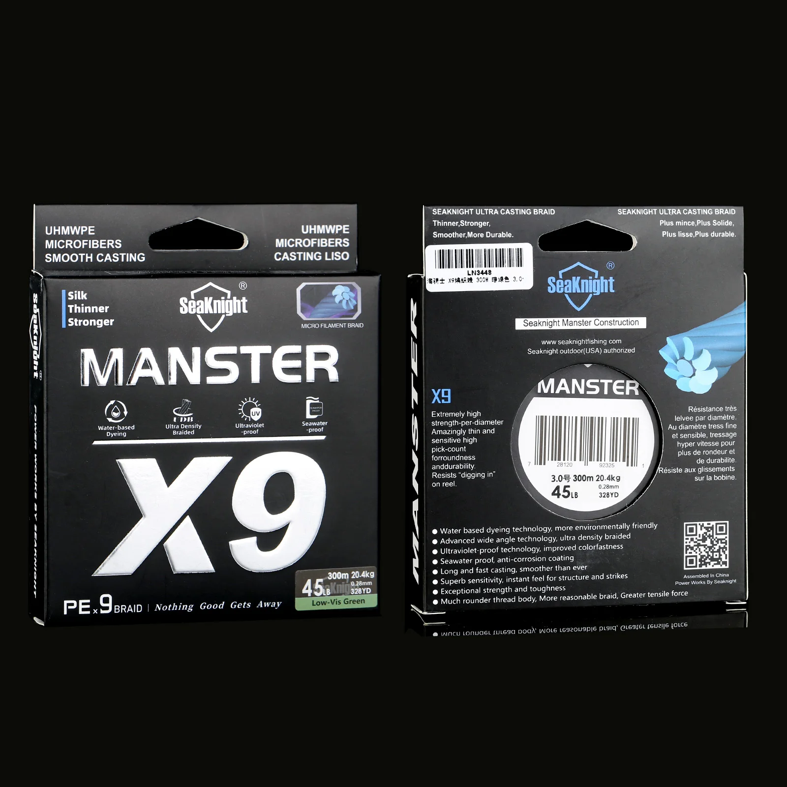 SeaKnight marca X9 serie 500M 300M hilo de pescar de PE 9 hebras Ultra suave para fundición larga 17LB-80LB nuevas líneas de pesca de agua de mar - imagen 4