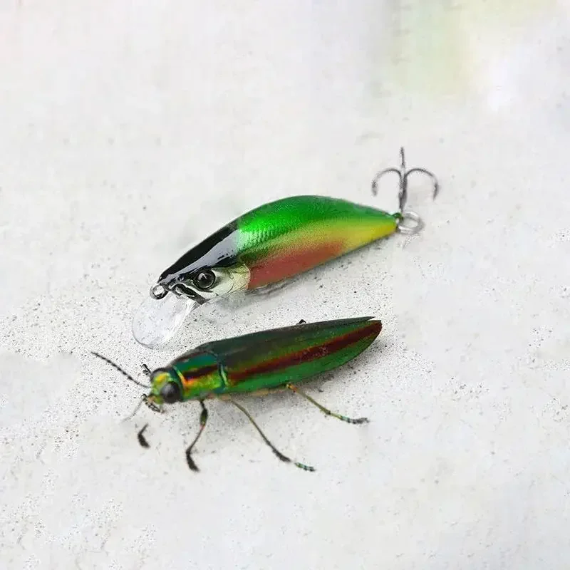 Señuelos de Pesca de Minnow que se hunden, cebo duro de plástico Artificial, Crankbait, Jerkbait, aparejos de carpa, 35mm, 3,35g - imagen 5