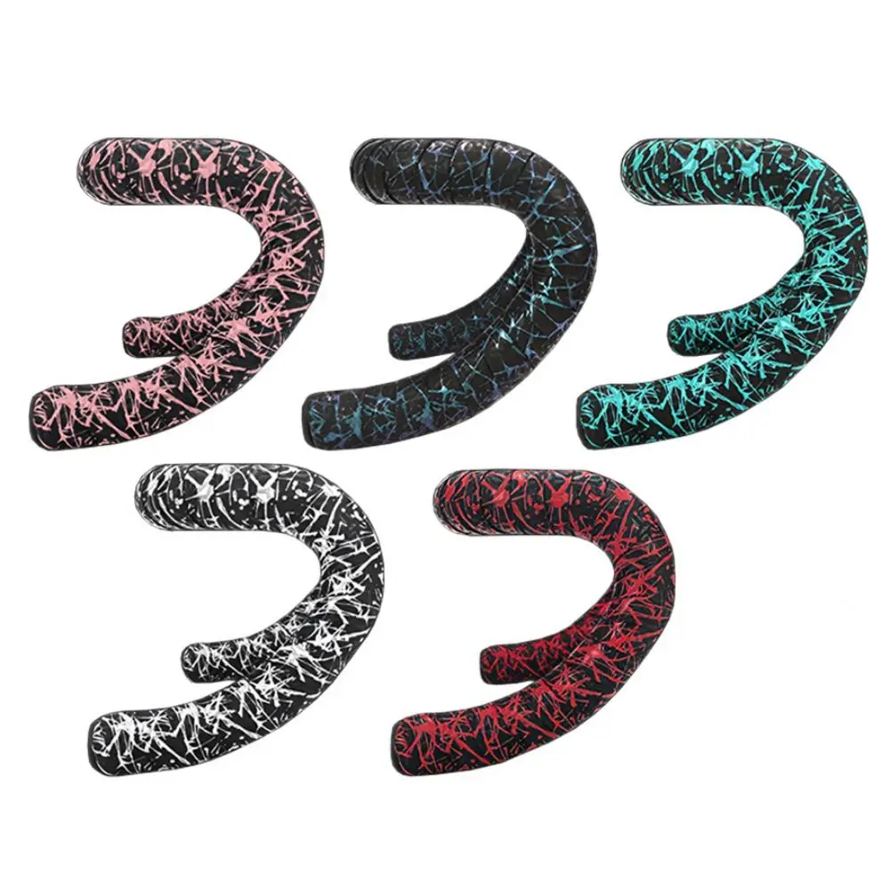 Cinta para manillar de bicicleta de PU EVA con 2 tapones, correas antideslizantes para manillar, correas envolventes que absorben los golpes, cinturón para manillar de bicicleta en 5 colores - imagen 3