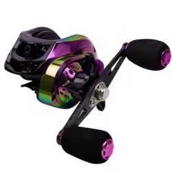 Carrete de pesca 7. Carrete de Metal con relación de engranaje 2: 1, arrastre máximo de 10kg, rueda de Baitcasting de alta velocidad para equipo de pesca de agua dulce y salada