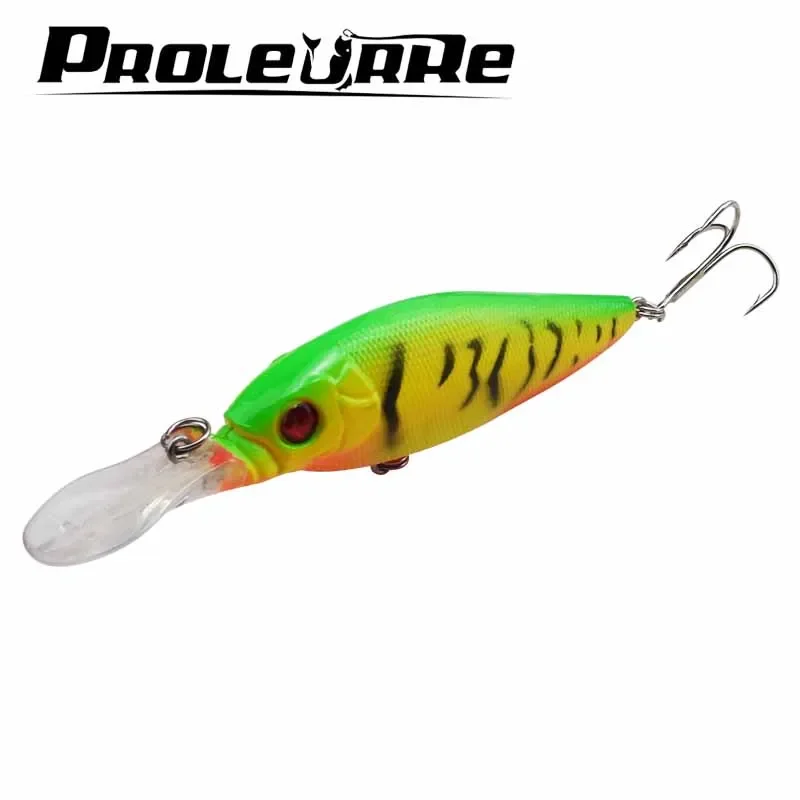 Crankbait flotante Wobbler – Señuelo de superficie con ojos 3D