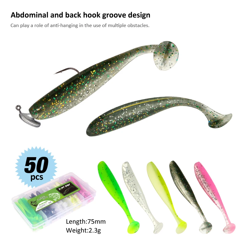 Nuevo Kit de Señuelos de Pesca Wobbler Artificial, cebo de silicona, gusano, trucha, Lucio, señuelos Crankbait falsos para pesca de carpa, accesorios de pesca - imagen 5