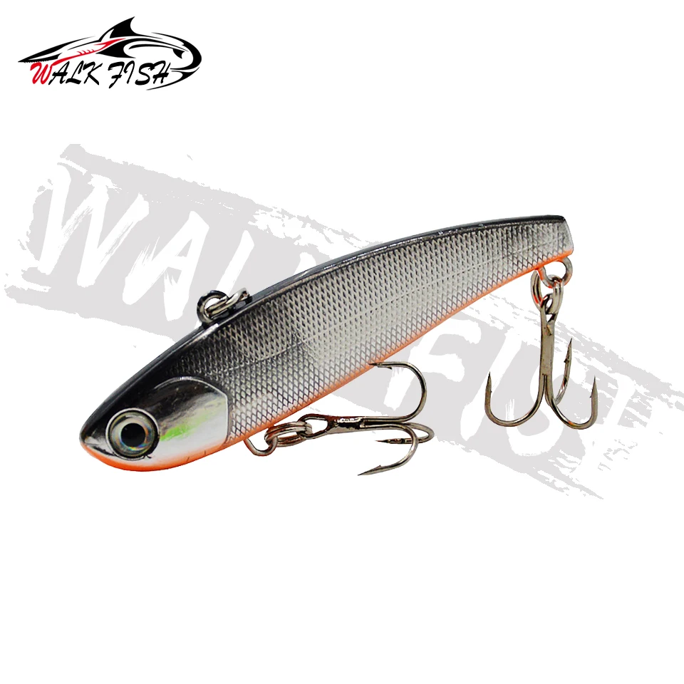 WALK FISH-Cebo duro de alta calidad, 1 piezas, VIB, 60mm, 10g, Lucio, pesca en hielo, aparejos de hundimiento, Wobblers artificiales Icsa - imagen 4