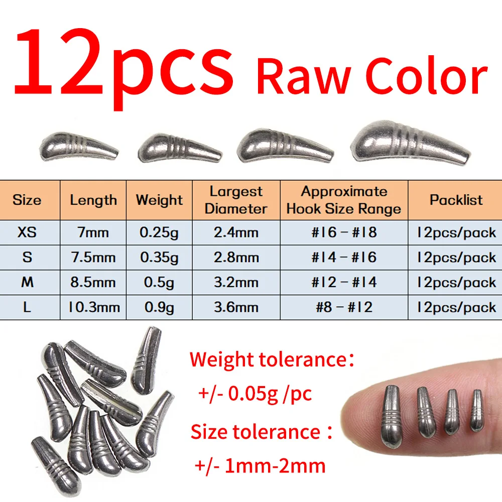 12Pcs raw color