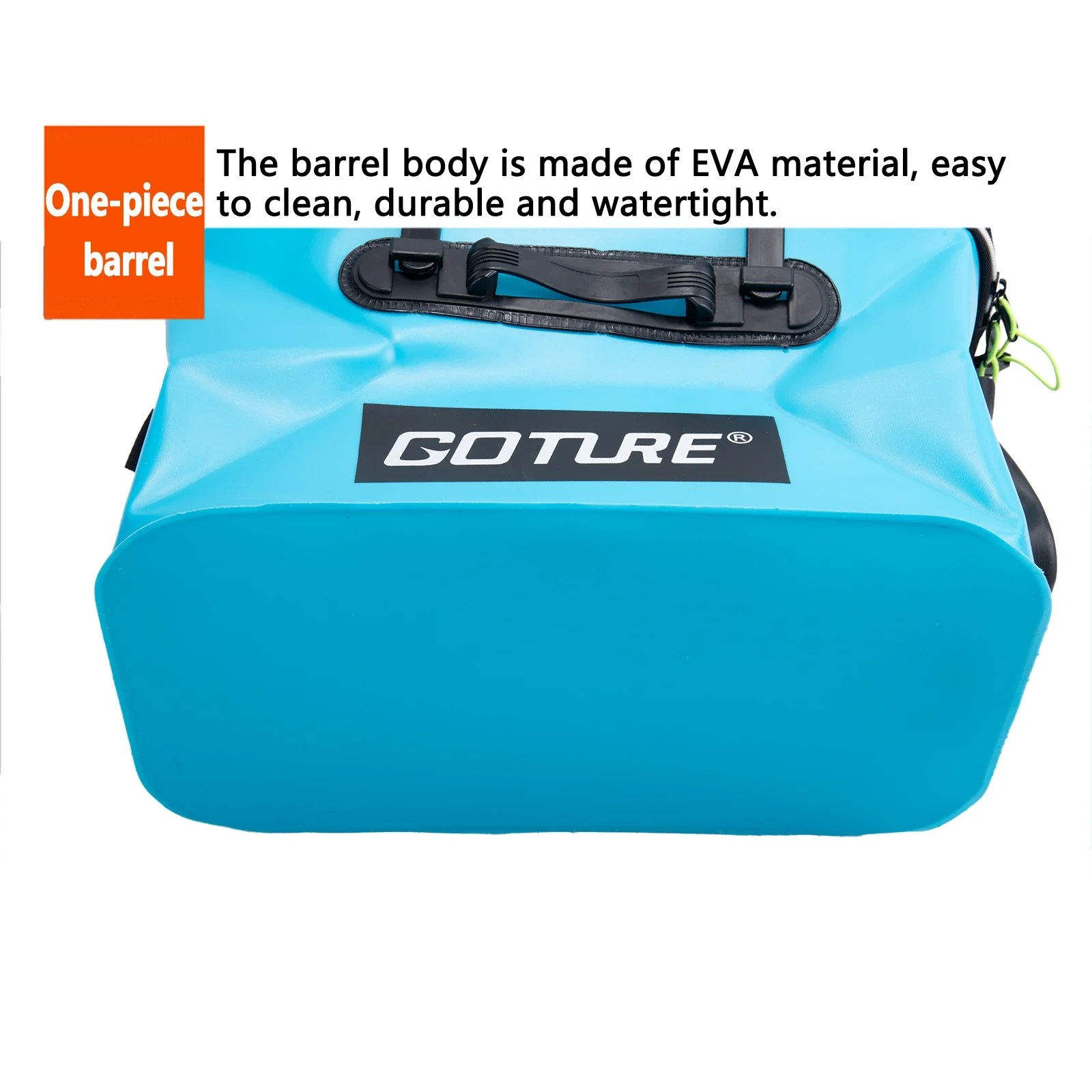 GOTURE-Bolsa de pesca portátil Eva, Cubo de pescado engrosado, plegable, accesorios de caja de peces vivos, barril impermeable, aparejos de pesca para acampar - imagen 4