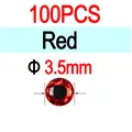 3.5mm Red 100pcs