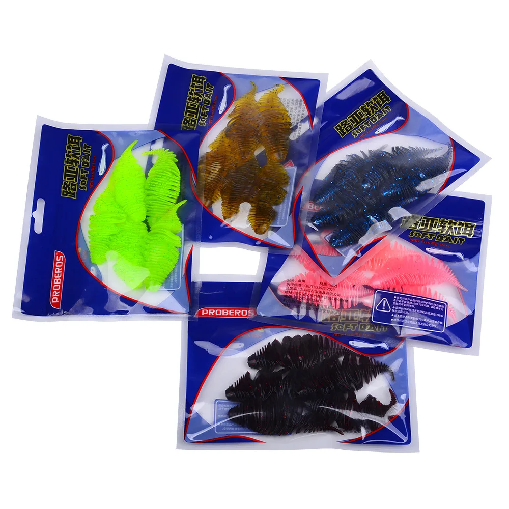Señuelo de pesca de 6G y 7,5 CM, cola de aguja roscada, cebo suave, señuelo flotante, cebo de raíz, cebo de gusano, Wobbler, camarones, Lucio Artificial, tacke - imagen 5