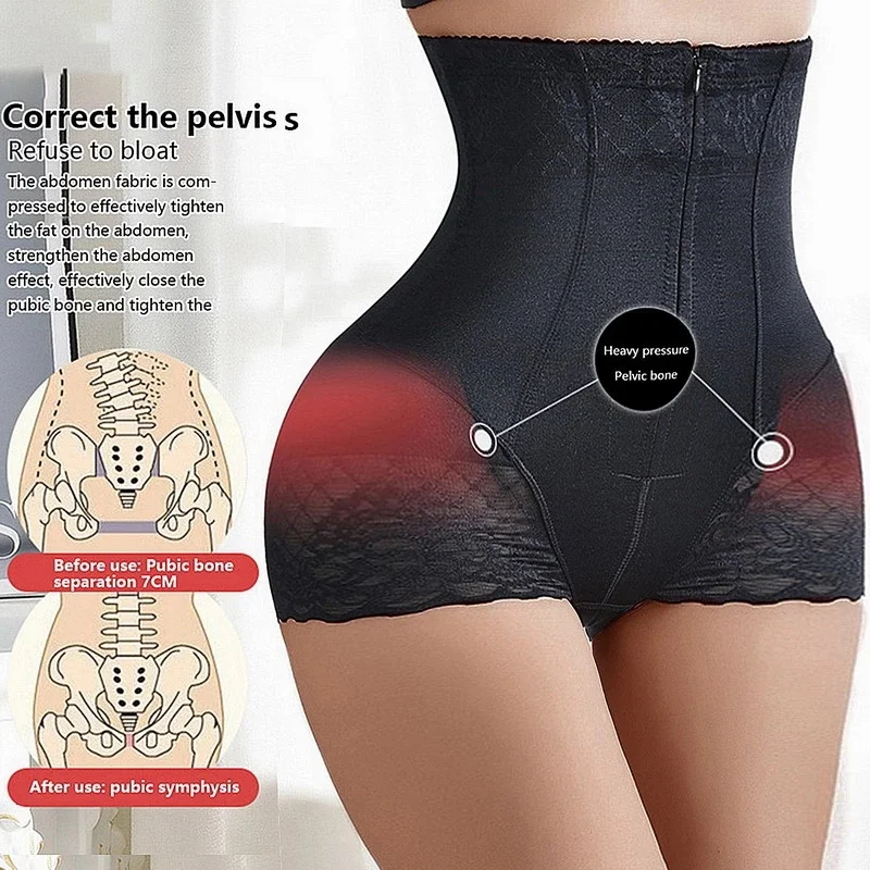 Body Shaper cintura alta levantamiento de glúteos cuerpo cremallera vientre pantalones sin costuras moldeador de cintura verano pantalones finos moldeadores de cuerpo para mujeres - imagen 2