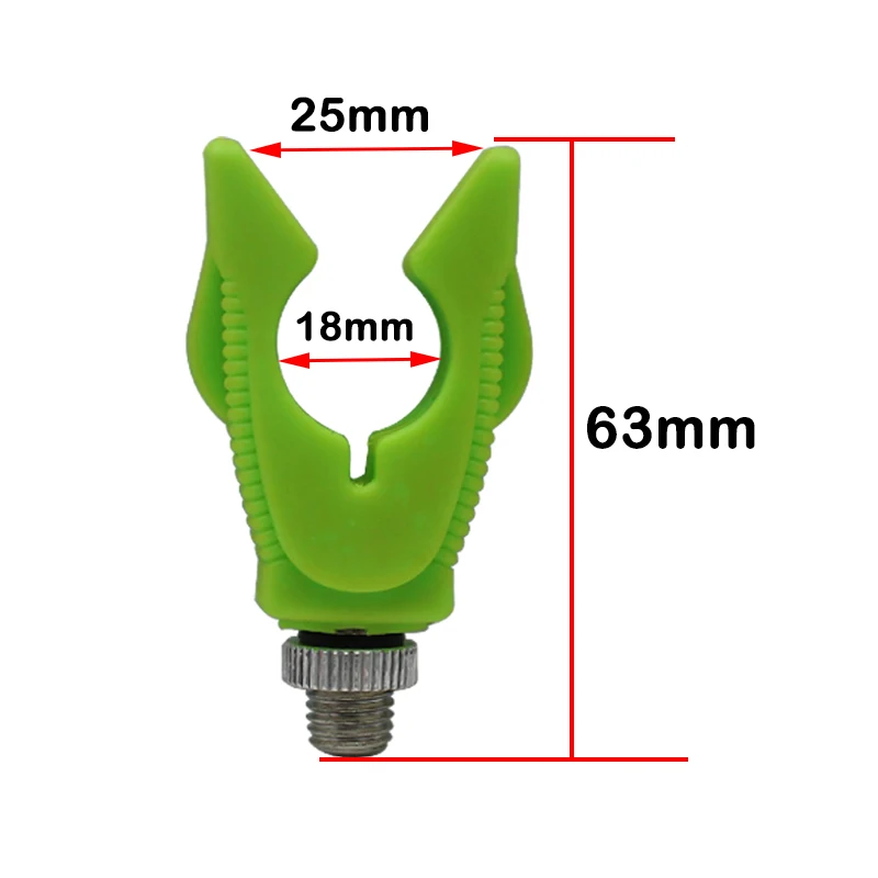 Herramientas de pesca de carpa, soporte de goma para caña, cabezal M3/8 (IFI), hilo de aleación de aluminio con tornillo de aleación, soporte para vaina, accesorios para aparejos - imagen 2