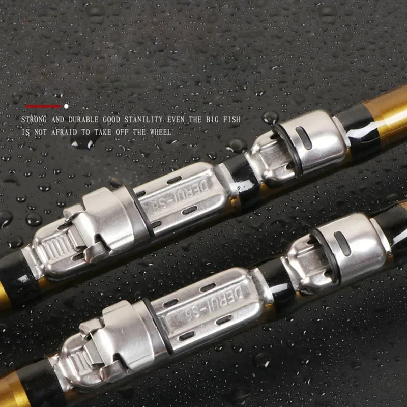 Caña de pescar en roca Catch.u, cañas de pescar giratorias telescópicas de fibra de carbono, estanque de depósito de 2,7 m -6,3 m, postes de pesca para roca oceánica/playa - imagen 4