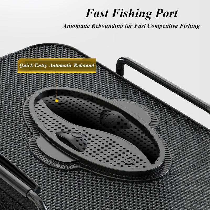 Cubo de pesca de gran capacidad, cubo plegable para cebo vivo, EVA engrosado, orificio de aireación, bomba de oxígeno, Camping al aire libre - imagen 4