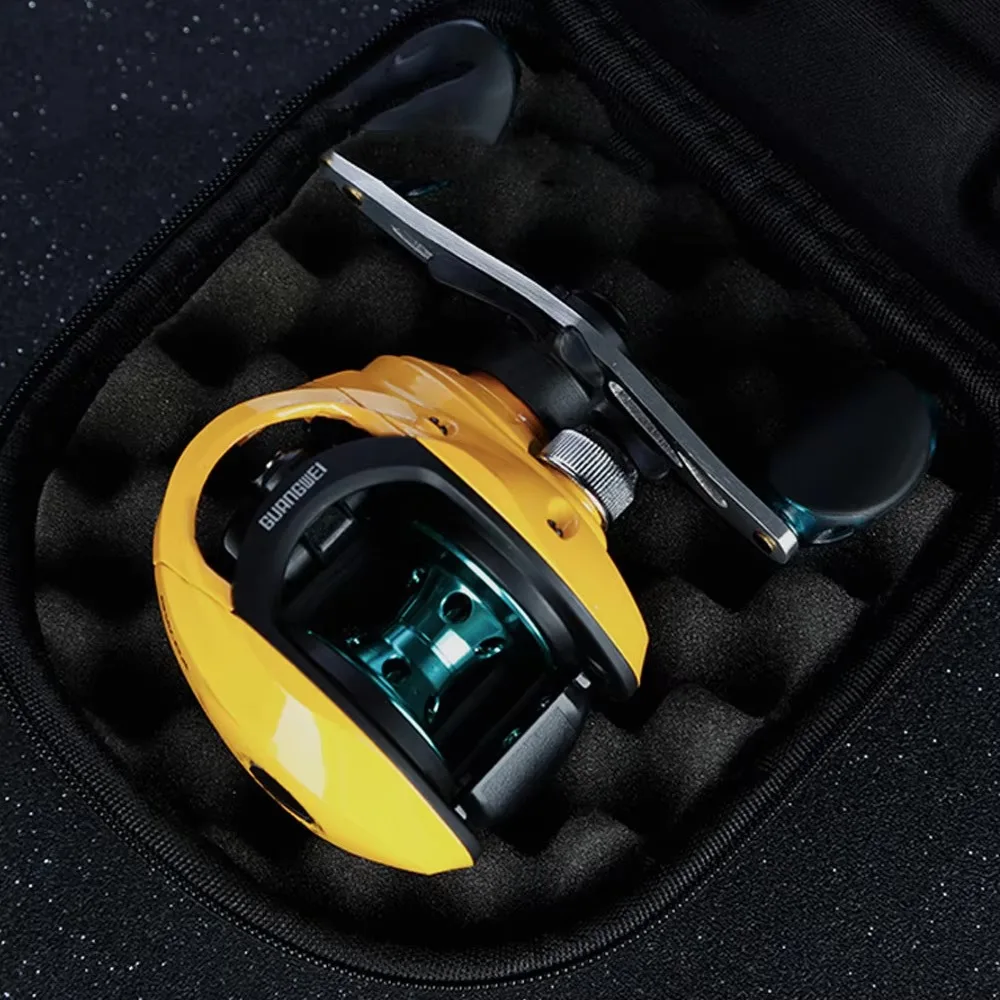 Caja protectora de carrete de pesca fuerte y ligera Original, cubierta de carrete giratorio, caja de engranajes de rueda EVA impermeable, bolsa de almacenamiento, forro de esponja - imagen 3