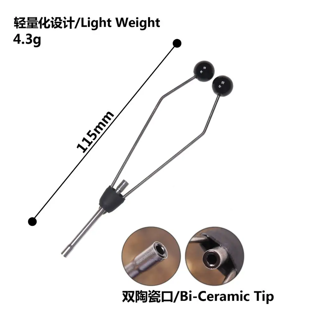 Wifreo, 1 unidad, soporte de bobinas para atar moscas con punta de aleación/bi-cerámica, atado suave, moscas de pesca, señuelos, herramientas para atar moscas - imagen 3