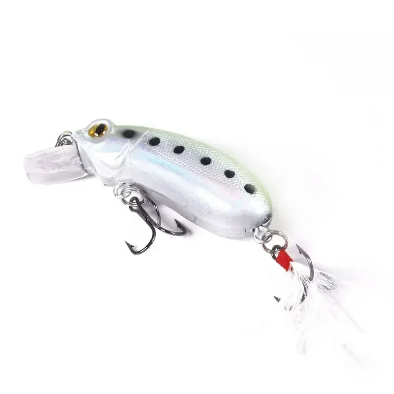 Juego de Señuelos de Pesca de hundimiento lento, 60mm/10g, Minnow Isca, Crankbait Artificial oscilante, Pesca, lubina, cebo duro, cebo falso, aparejos de Pesca - imagen 5