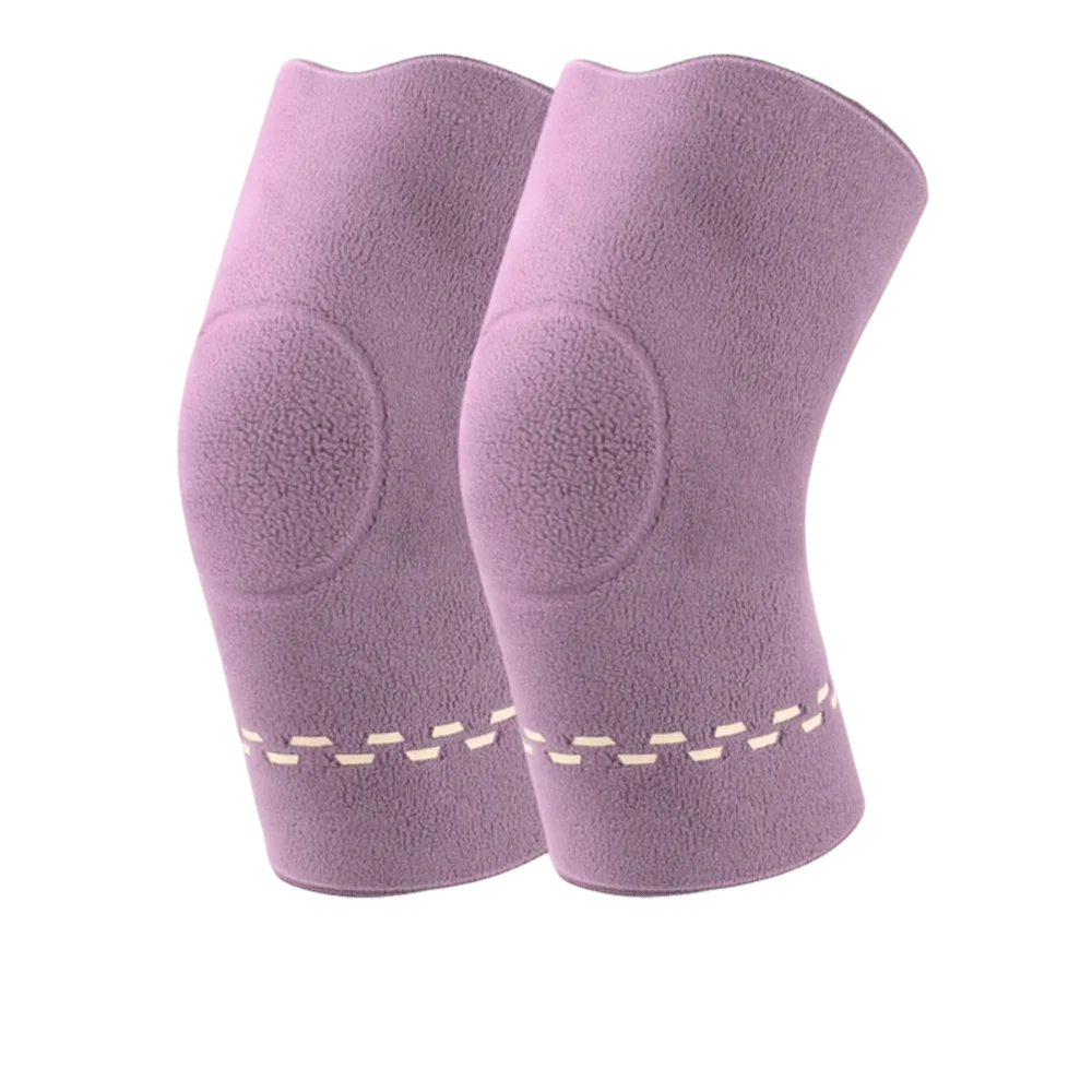 Nuevo Calentador de rodilla a prueba de viento, Protector de rodilla cálido y grueso de doble cara, rodilleras a prueba de frío, Otoño Invierno - imagen 5