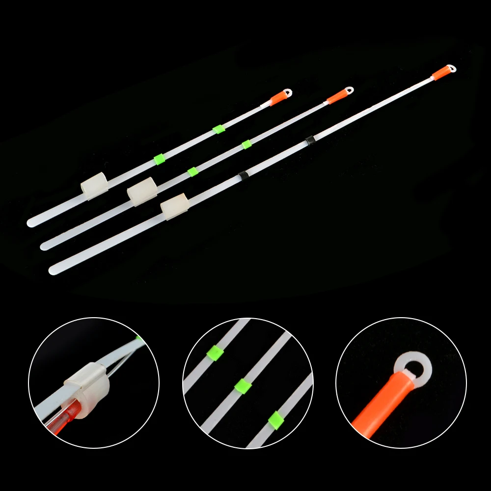 FISH KING-caña de pescar en hielo, plástico superior, 5 unidades/lote, 10cm/12cm/14cm/16cm/18cm, aparejos de pesca portátiles para invierno al aire libre - imagen 3