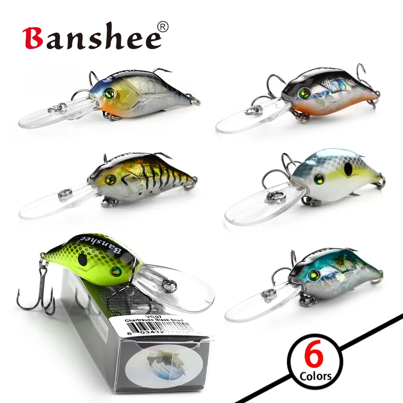 Wobblers de buceo profundo de 53mm y 10g para Trolling, Lucio, perca, lubina, sonajero, señuelo duro, pesca, cebo Artificial, Crankbaits, manivelas flotantes - imagen 4