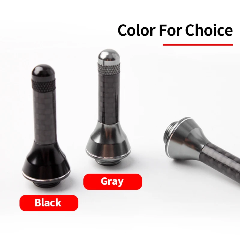 Ruke nuevo 1 pieza soporte de carrete de pesca accesorios giratorios cubierta de fibra de carbono reemplazable DIY longitud del carrete 45mm pesas 8,1g hermoso - imagen 5