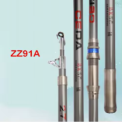 ZZ91A potente rápido XXH 7500g carga segura caña de pescar de fundición de fibra de carbono 2,4 m 2,7 m 3m 3,6 m 3,9 m 4,2 m 4,5 m sin carrete