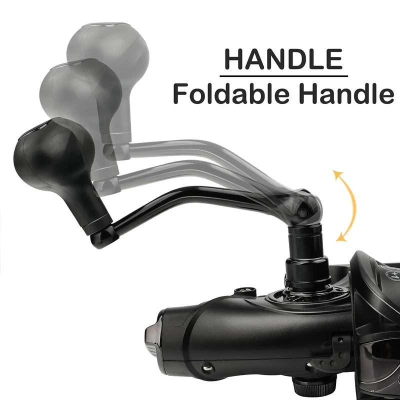 Sougayilang-Carretes de carpa 6 + 1BB, 5,5: 1/4, 7:1, suave y potente, doble freno, carrete giratorio de agua salada, arrastre máximo de 33lb, carrete de cebo para carpa - imagen 3